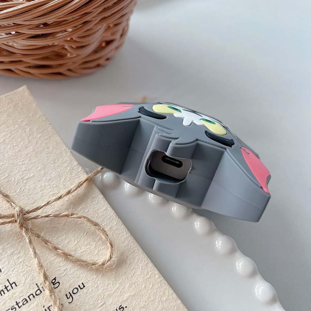 Tom Cartoon Charger Cover & Cable Protector Set for iPhone – Cute Silicone Charging Cable Guard