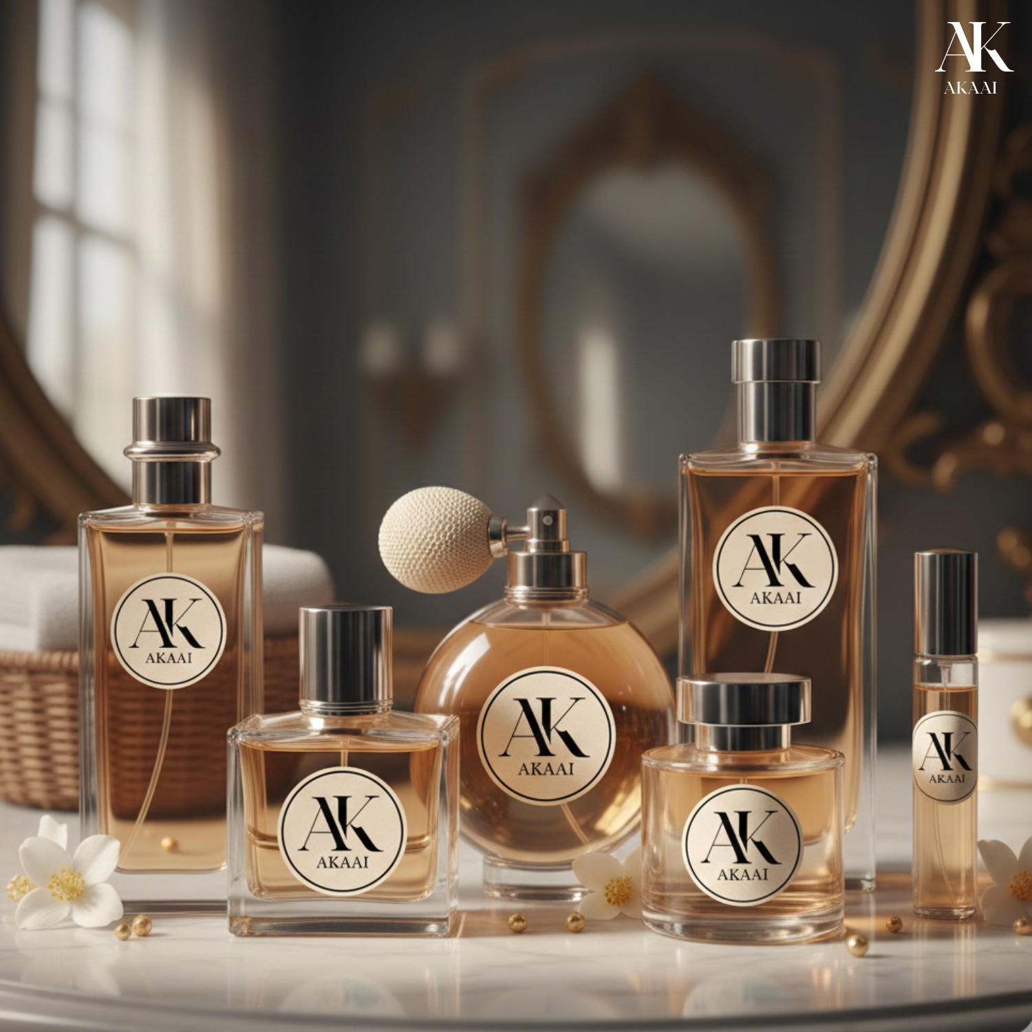 Akaai Custom Designed 4-Inch Round Sticker Sheets – 12 HD Printed Branding Labels on Each Sheet.