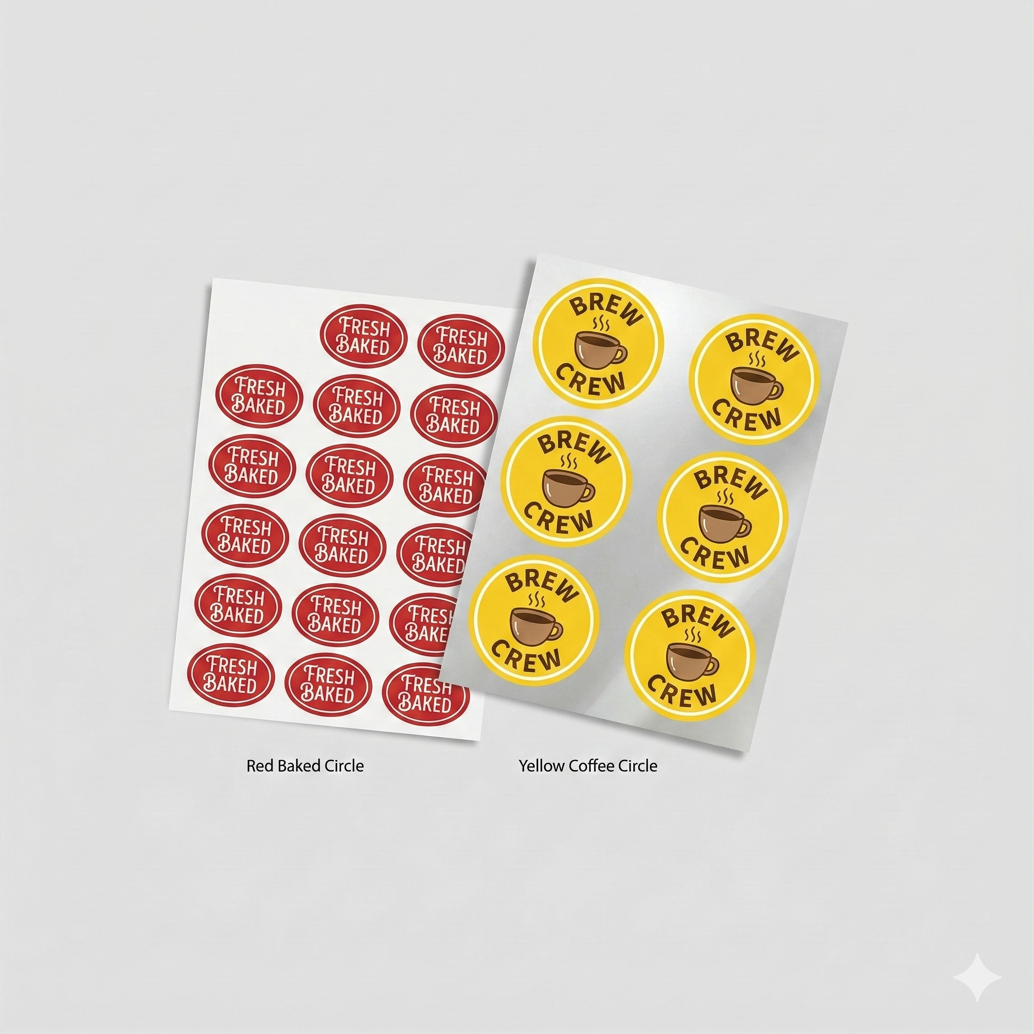 Akaai Custom Designed 3-Inch Round Sticker Sheets – 24 HD Printed Branding Labels on Each Sheet.